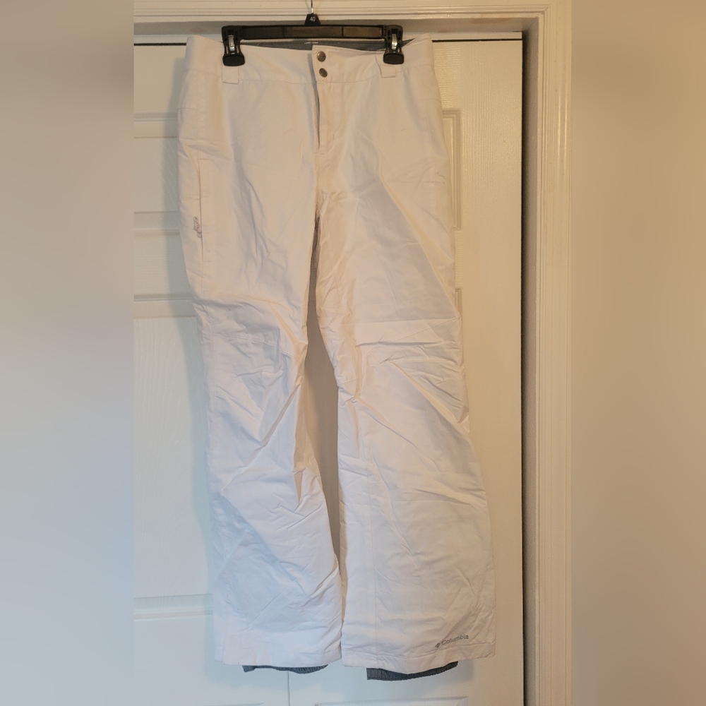 Columbia Women's White Cargo Pants Snow Ski